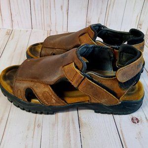 Nevados Leather Sandals Mens 10 Slip On Sport Outdoor Fishing Hiking Adjustable
